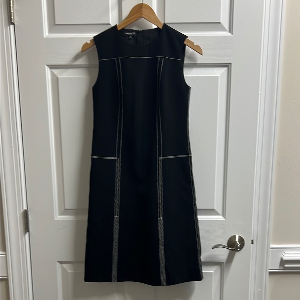 Lafayette 148 New York Women’s Black and White Sleeveless Dress